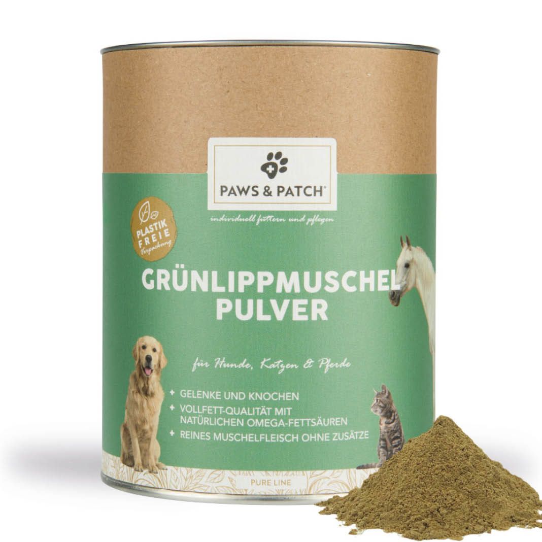 Paws & Patch GRÜNLIPPMUSCHEL Pulver für Hunde, Katzen und Pferde | 150 g