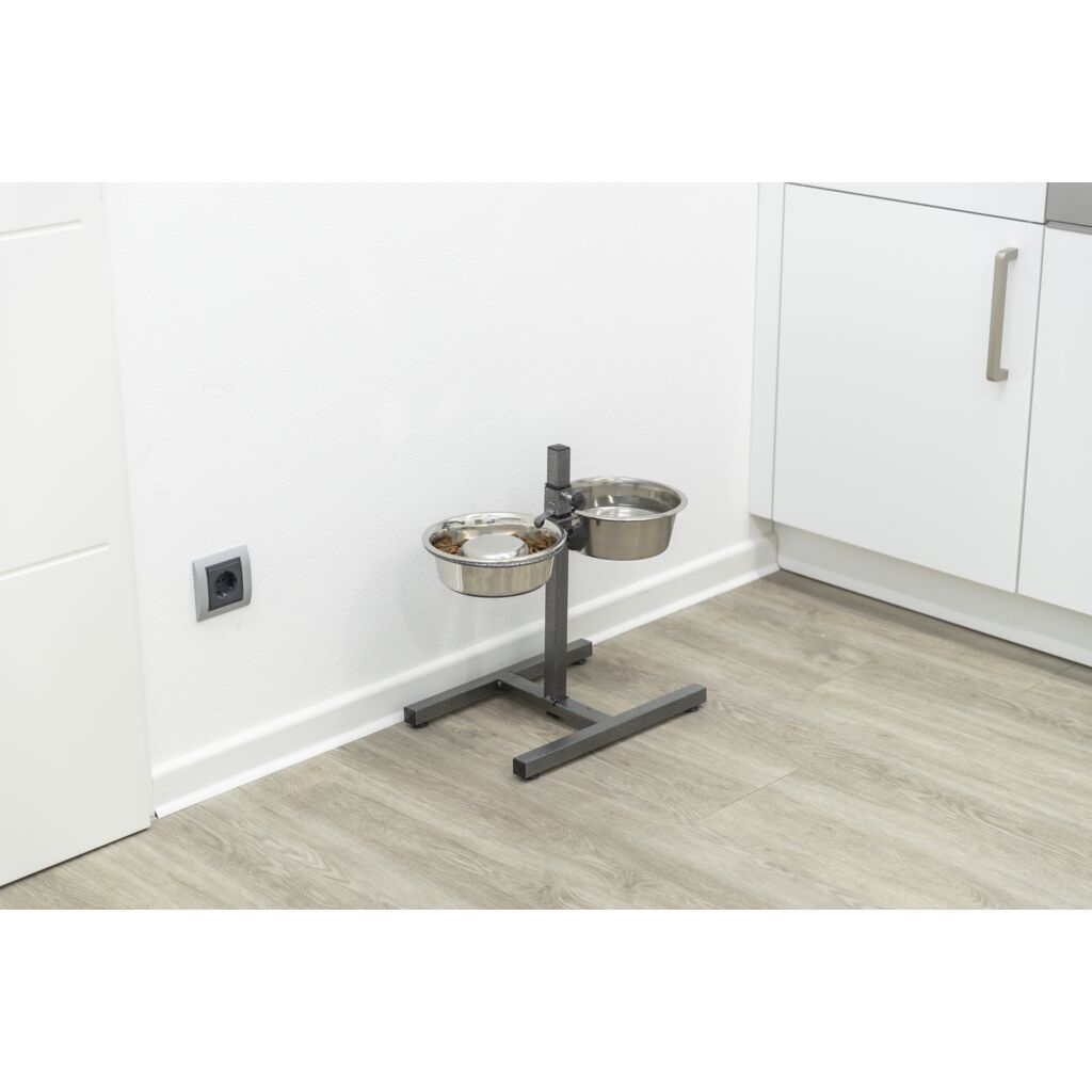 TRIXIE Hundebar, Edelstahl/Metall | 2 x 1.8 l/ø 21 cm