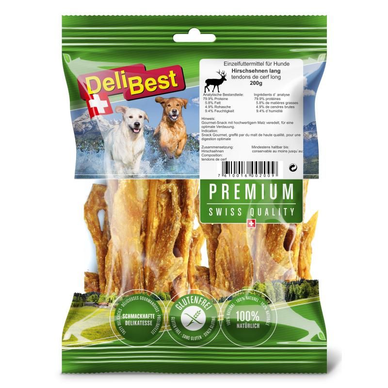 DeliBest Premium - Hirschsehnen lang | 200 g