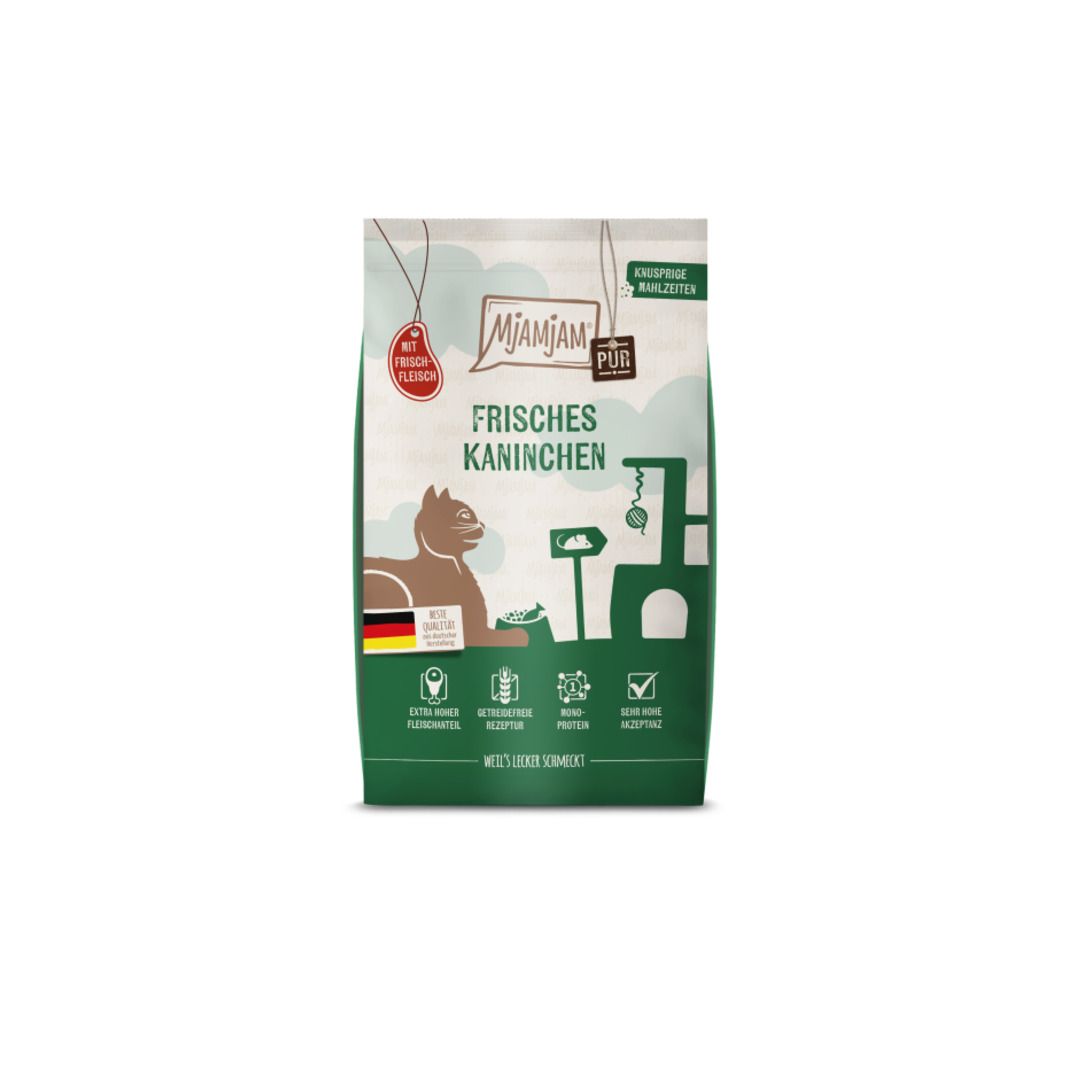 MjAMjAM - Knusprige Mahlzeiten Pur - Frisches Kaninchen | 4 x 1.5 kg
