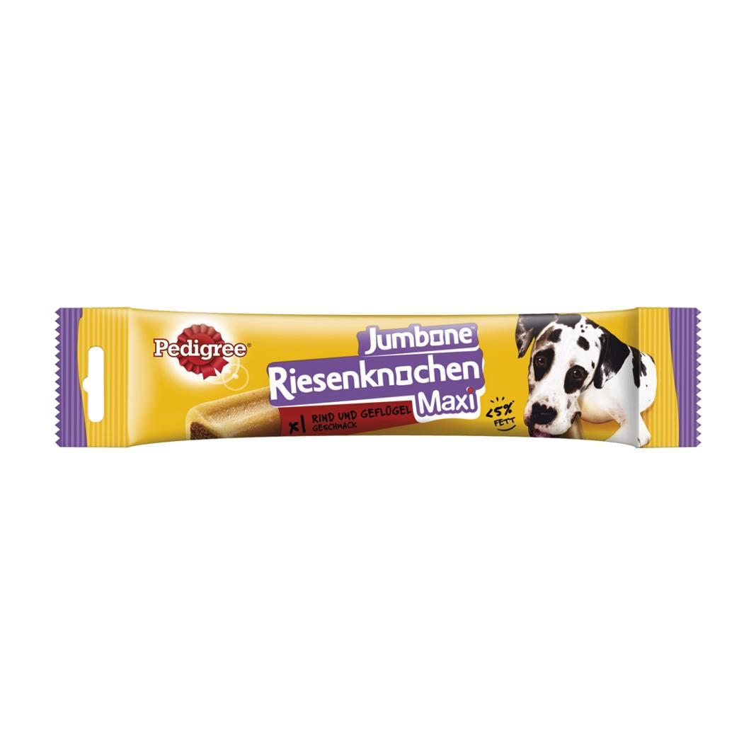 PEDIGREE® JUMBONE™ Riesenknochen Beutel Maxi mit Rind und Geflügel Geschmack 1 Stück | 180 g