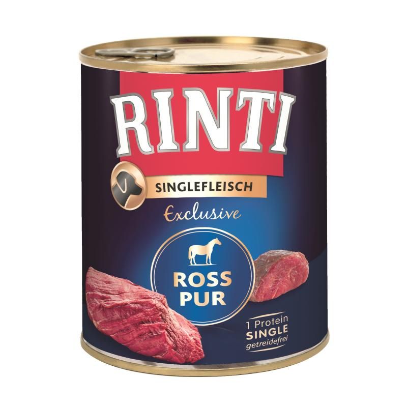 Rinti Singlefleisch Exclusive Pur Ross (Pferd) | 6 x 800 g