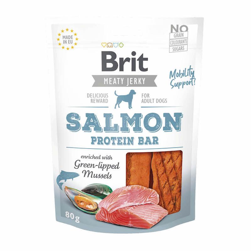 Brit - Dog - Meaty Jerky - Lachs-Riegel | 12 x 80 g