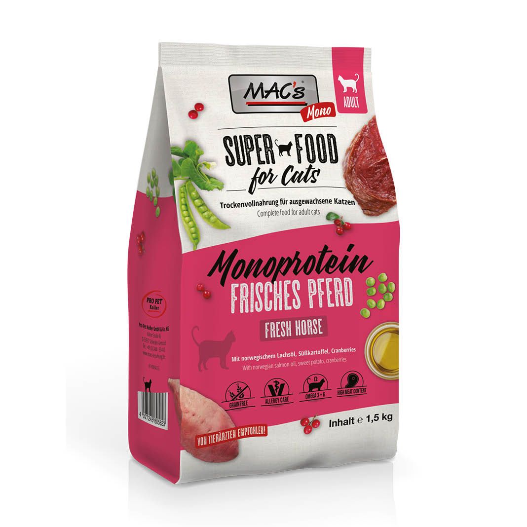MAC's - Cat - Adult Mono Pferd | 1,5 kg