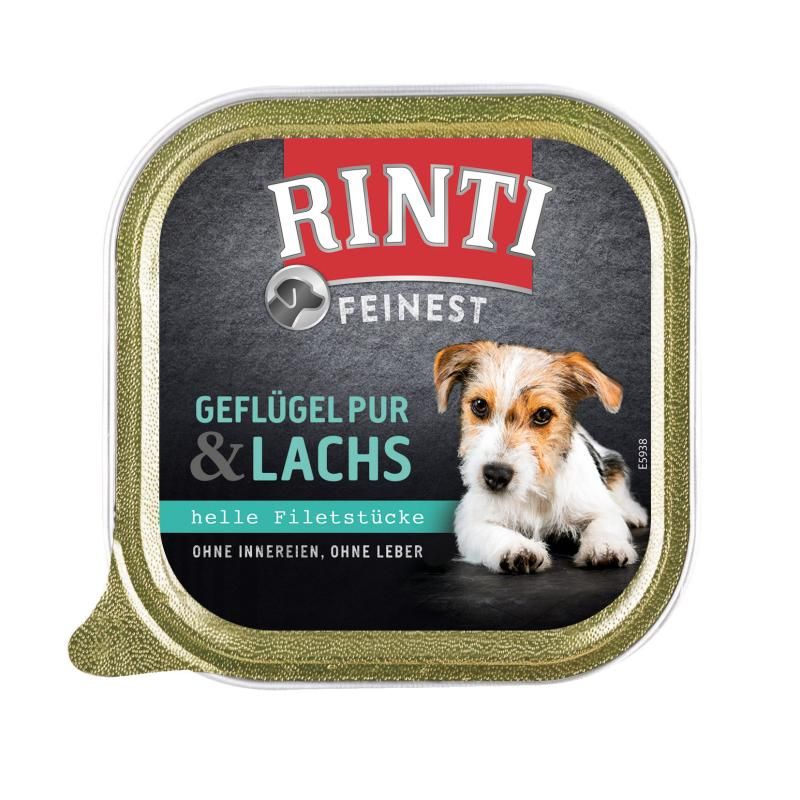 Rinti Feinest Geflügel Pur mit Lachs | 11 x 150 g