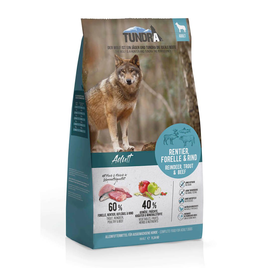 Tundra Dog Rentier, Forelle & Rind