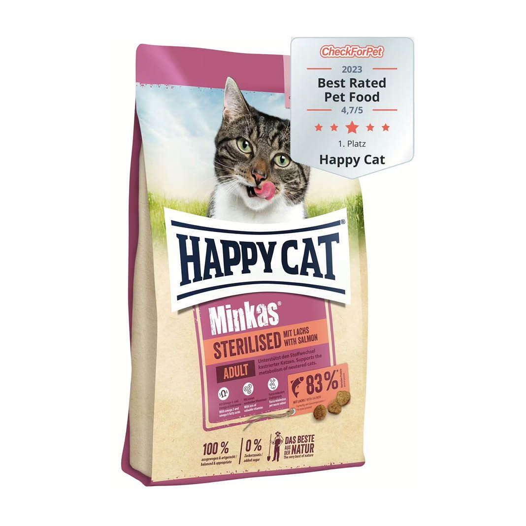 Happy Cat Minkas Sterilised Lachs | 2 x 10 kg