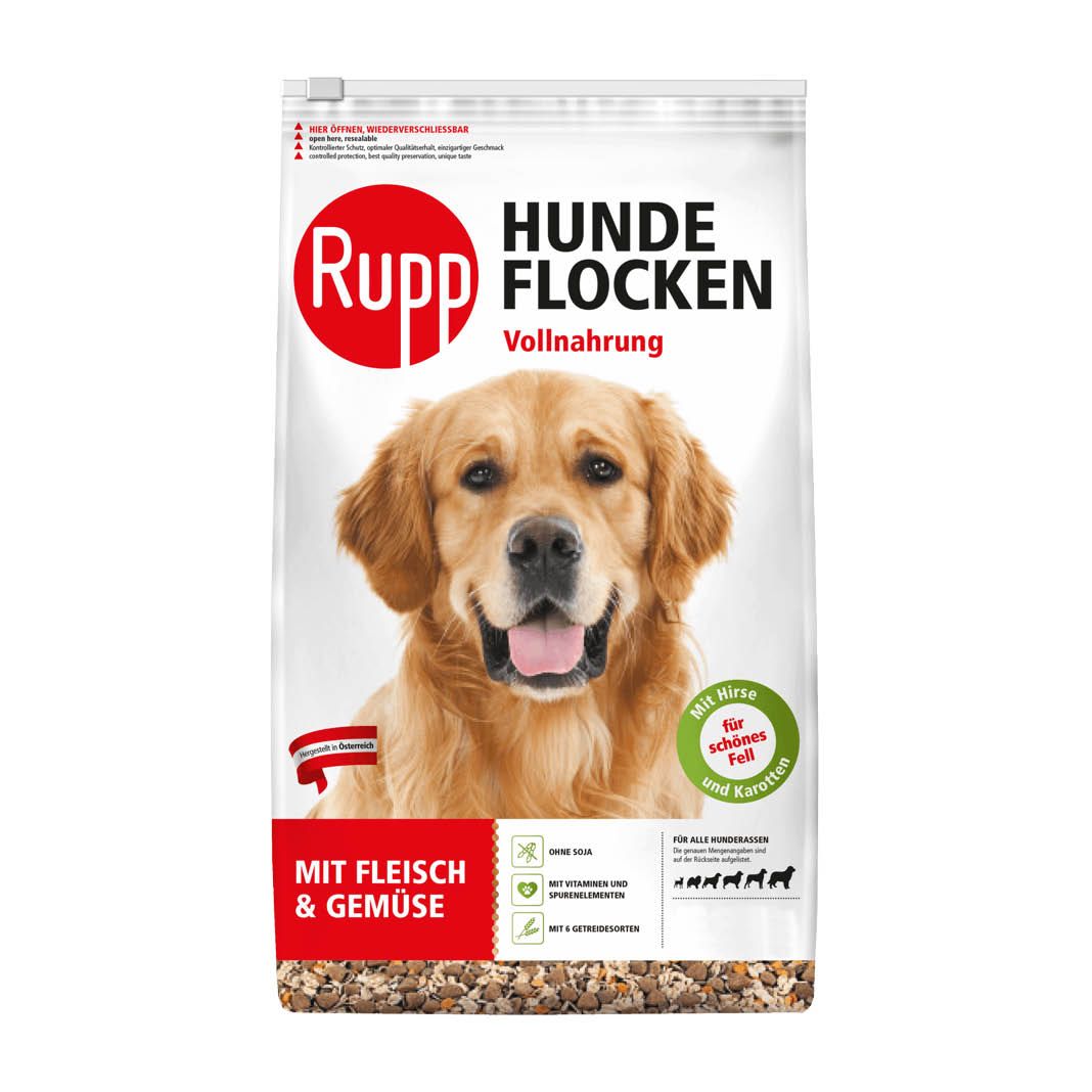 Rupp Hundeflocken mit Fleisch & Gemüse