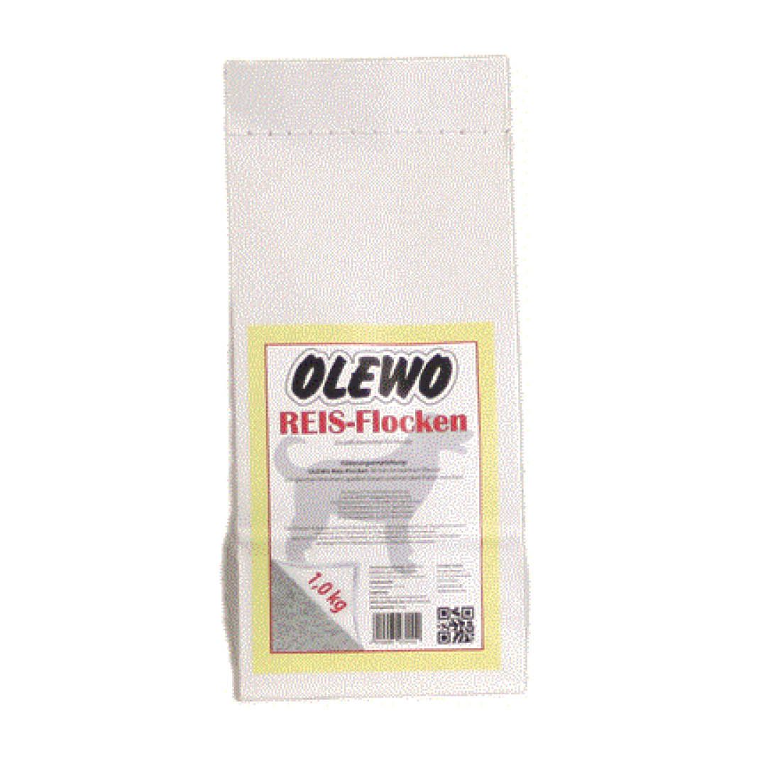 OLEWO Reis-Flocken für Hunde | 1 kg