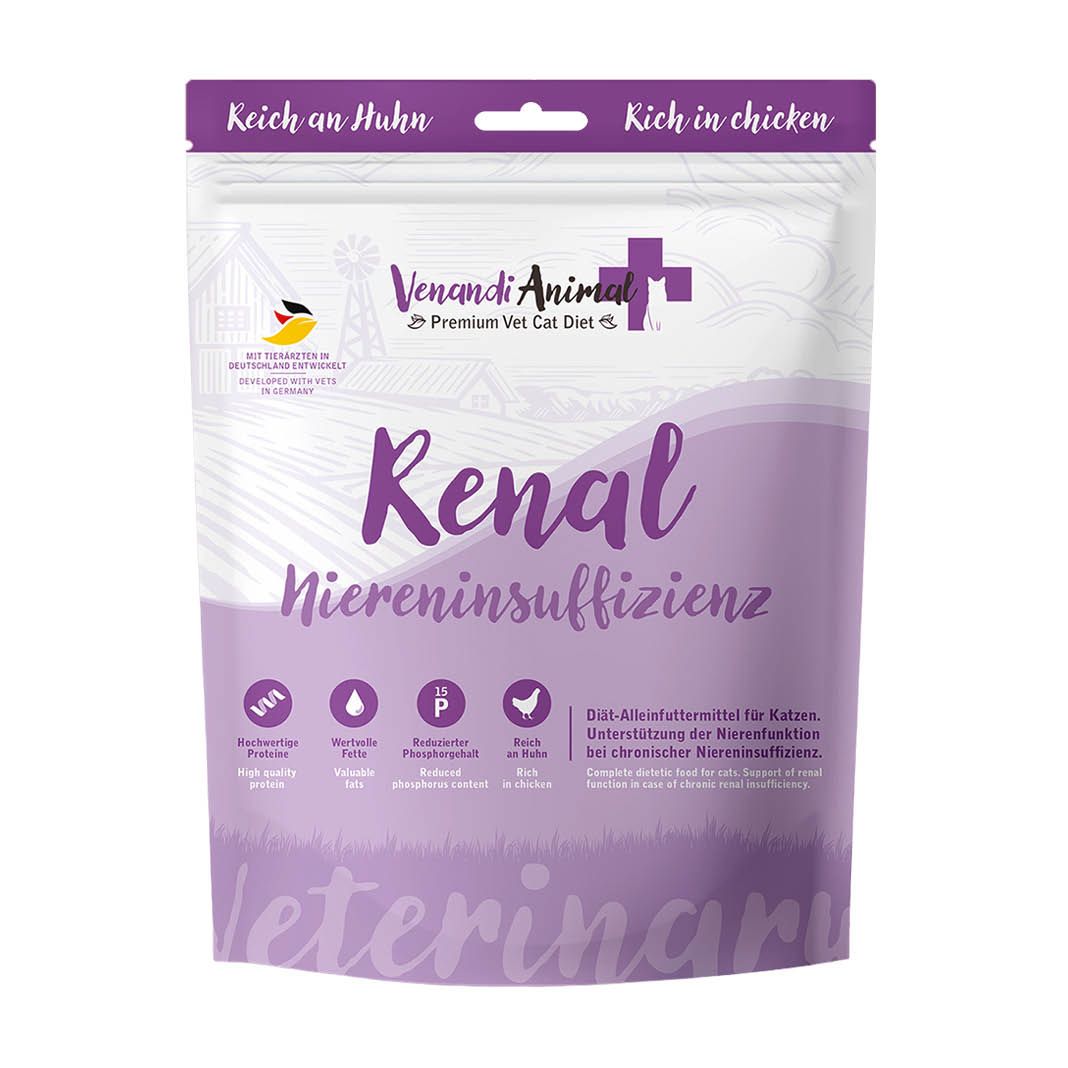 Venandi Animal - Diät Renal Niereninsuffizienz Huhn | 4 x 1,5 kg