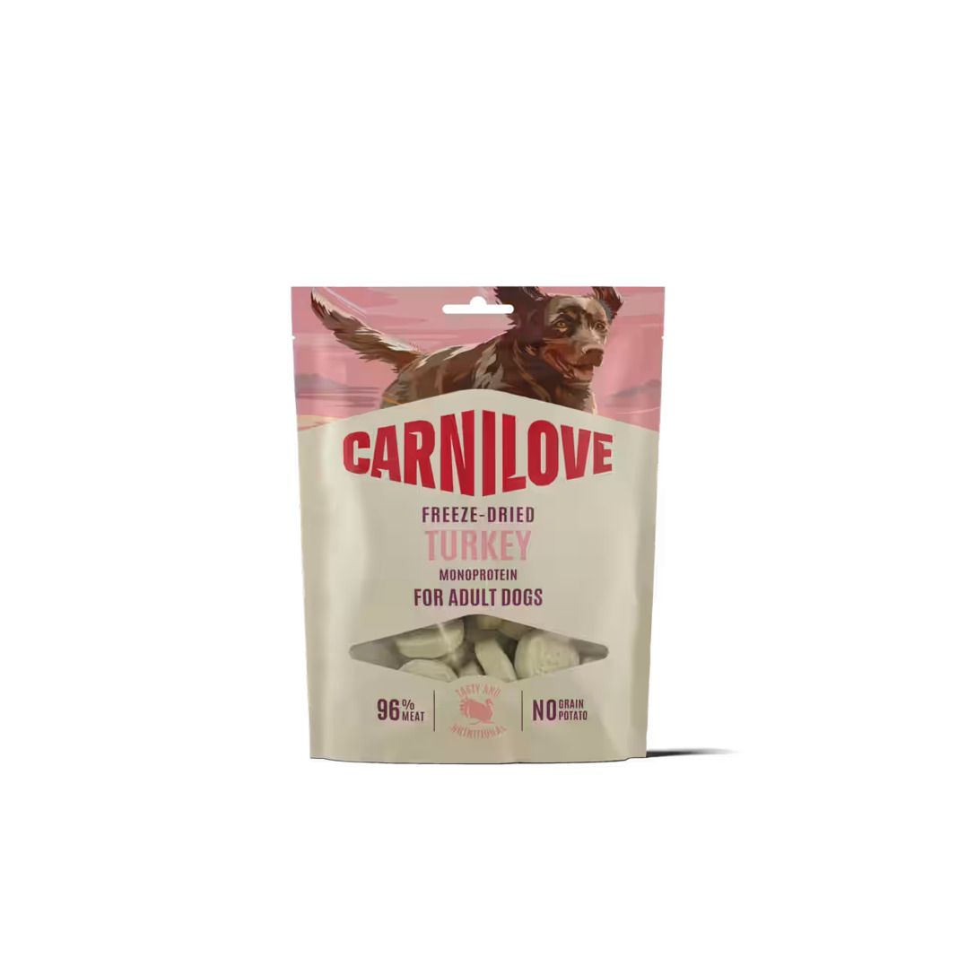 Carnilove Dog Freeze Dried Snack - Pute | 10 x 60 g