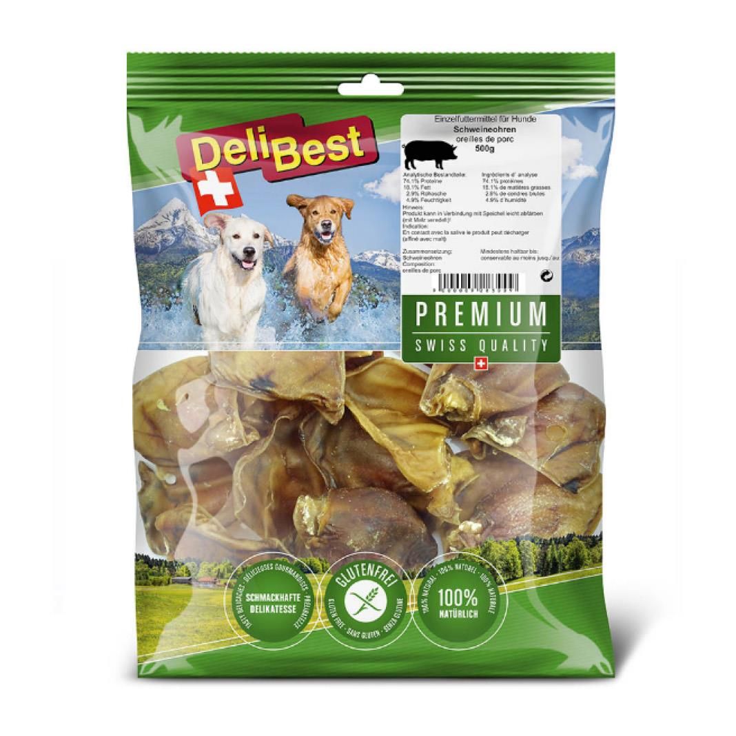 DeliBest Premium - Schweineohren | 500 g