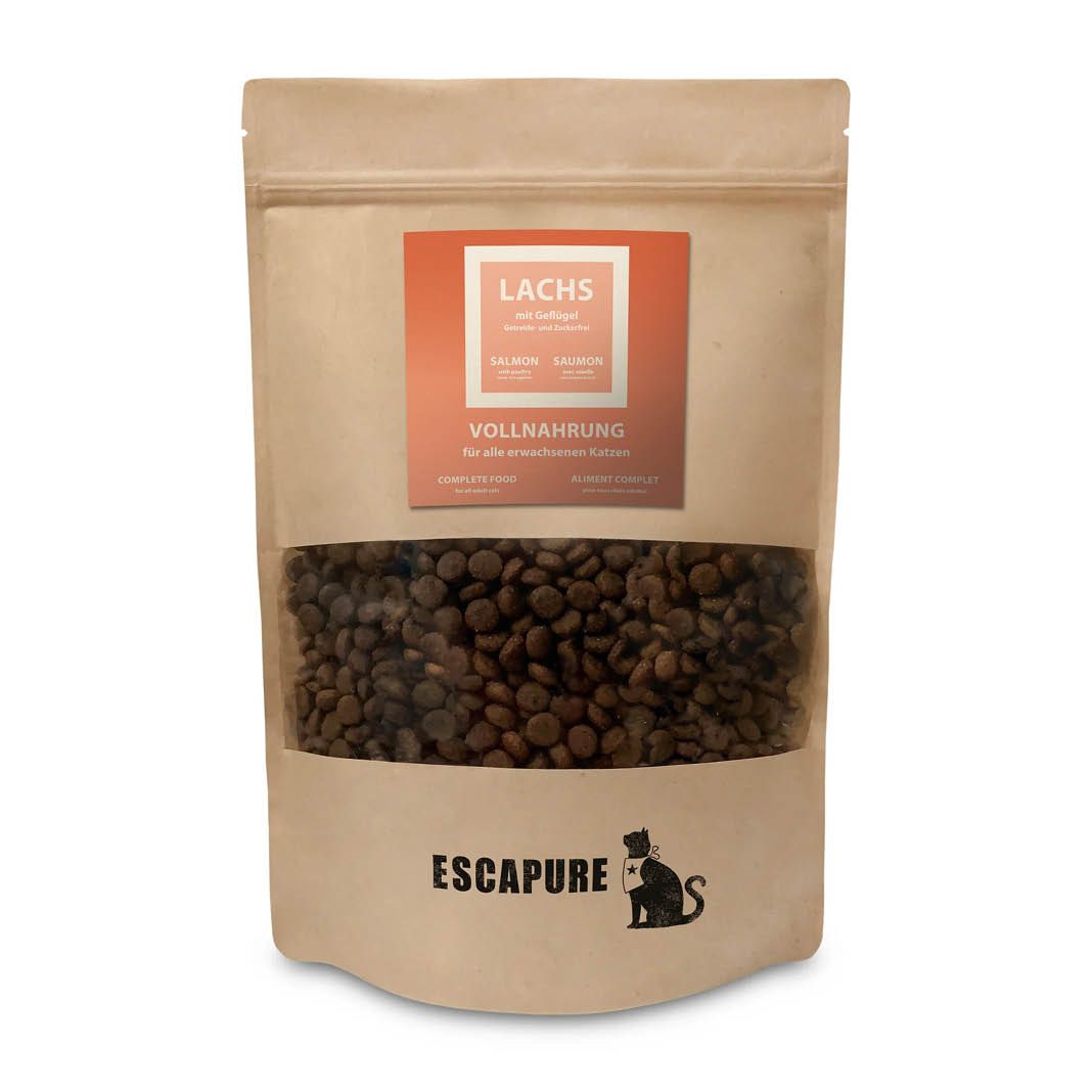 Escapure Cat Trockenfutter Lachs mit Geflügel
