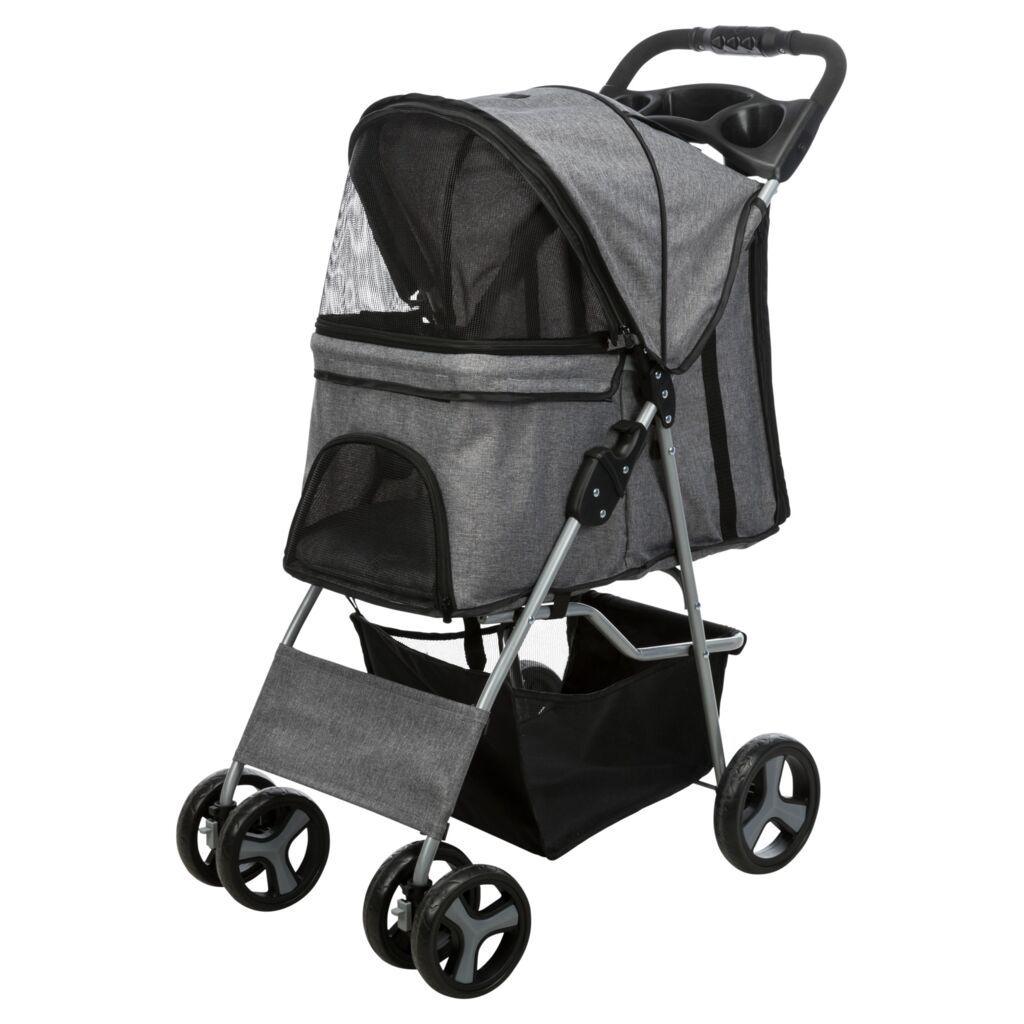 TRIXIE Buggy, grau | 47 x 100 x 80 cm