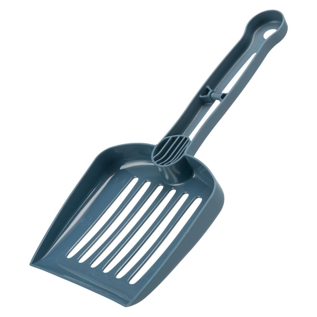 TRIXIE Katzentoilette Vico Open Top, mit Haube, blau/weiß | 40 × 40 × 56 cm