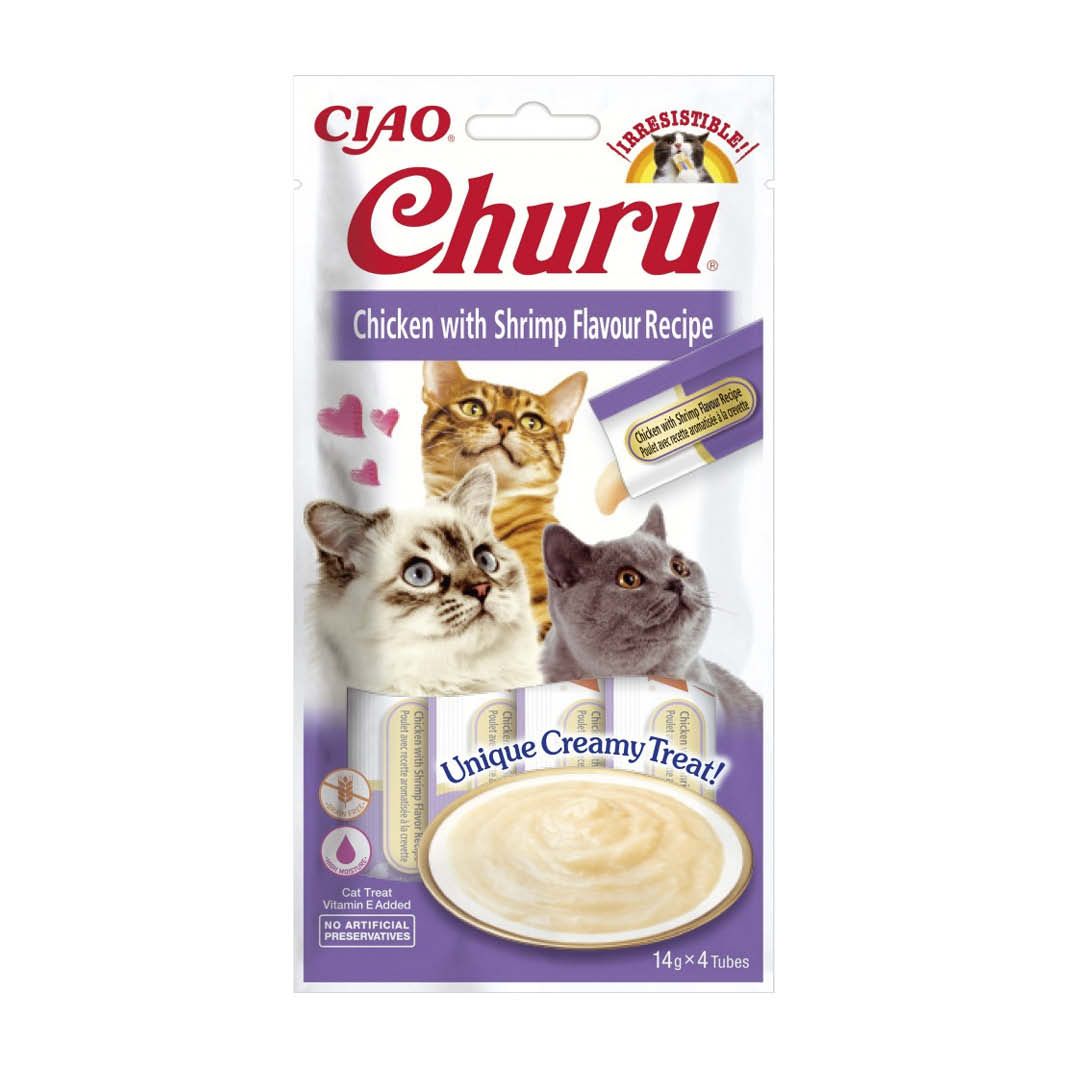 Inaba Cat Churu Huhn mit Garnelen