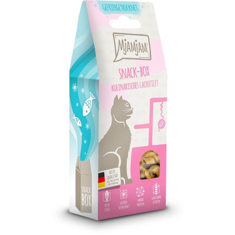 MjAMjAM Cat - Snackbox - Kulinarisches Lachsfilet | 50 g