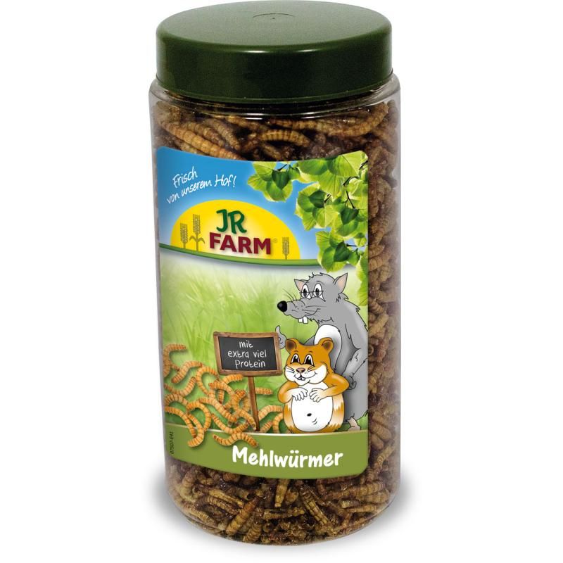 JR Farm Mehlwürmer in der Dose | 5 x 70 g