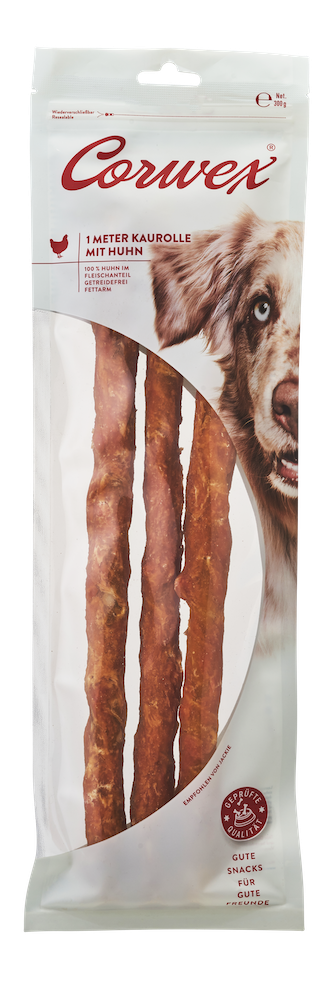 Corwex 1M Kaurolle mit Hühnchen (3x34cm) | ca. 315 g