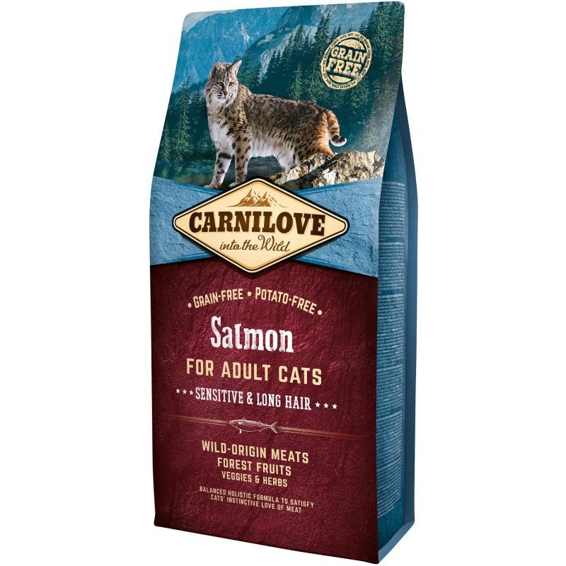 Carnilove Cat Adult - Lachs - Sensitiv & Langhaarkatzen