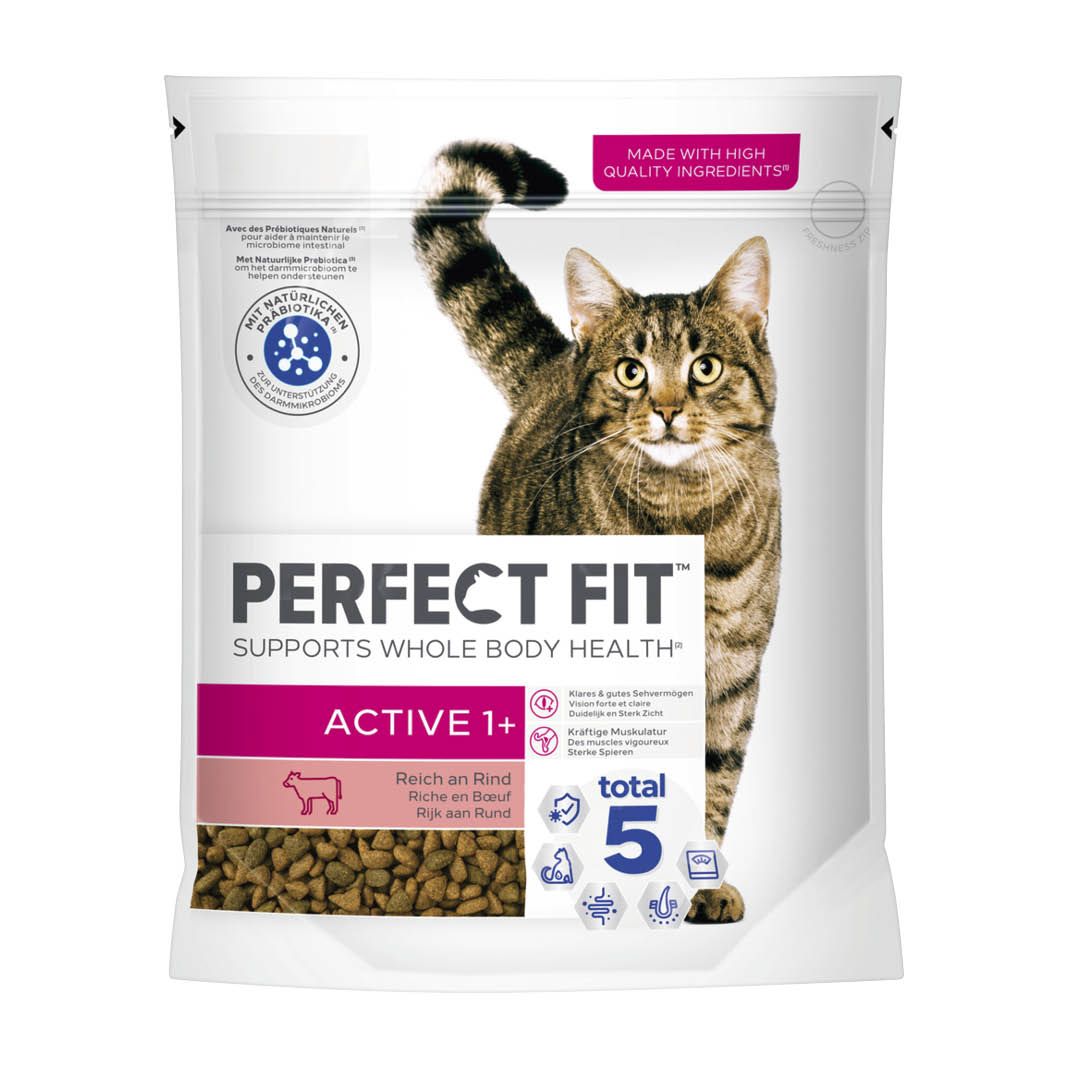 PERFECT FIT Katze Beutel Active 1+ mit Rind | 750 g | 750 g | perf0015
