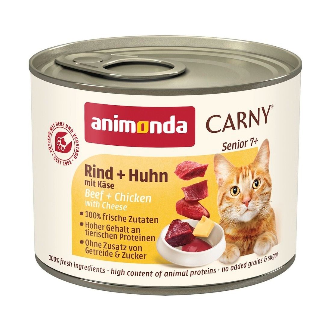 animonda Carny - Dose - Senior - Rind + Putenherzen | 6 x 400 g
