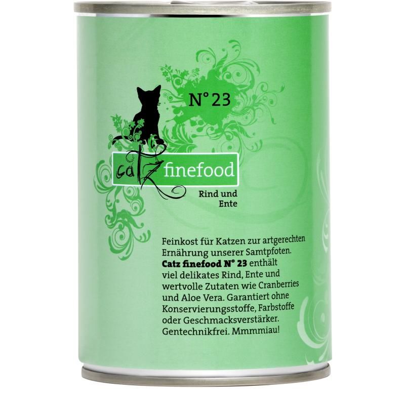 Catz Finefood Rind & Ente No. 23 | 6 x 400 g