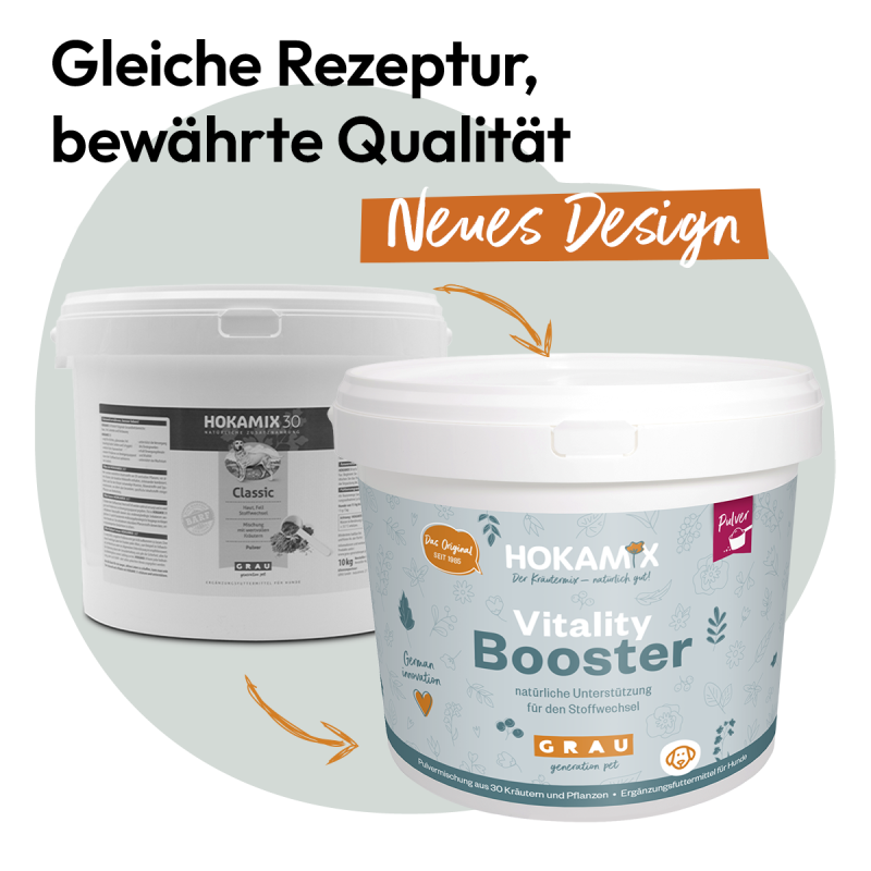 Grau Hund Hokamix Vitality Booster Pulver | 10 kg
