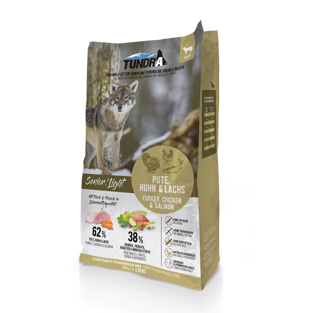 Tundra Dog Senior/Light Pute, Huhn & Lachs | 3,18 kg