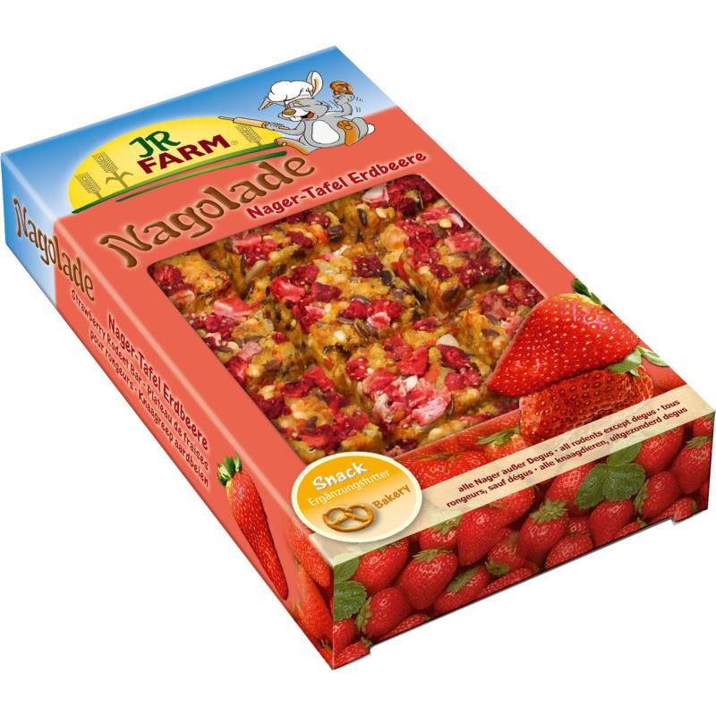 JR Farm Nagolade Nager-Tafel Erdbeere | 125 g