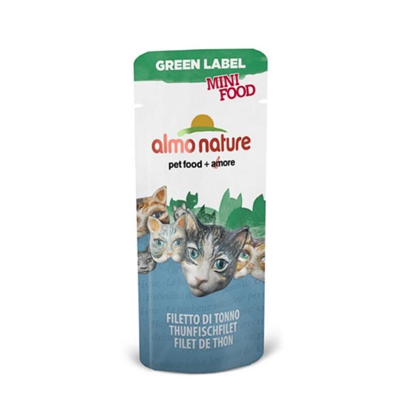 Almo Nature HFC Green Label Mini Food Snack Thunfischfilet | 100 x 3 g