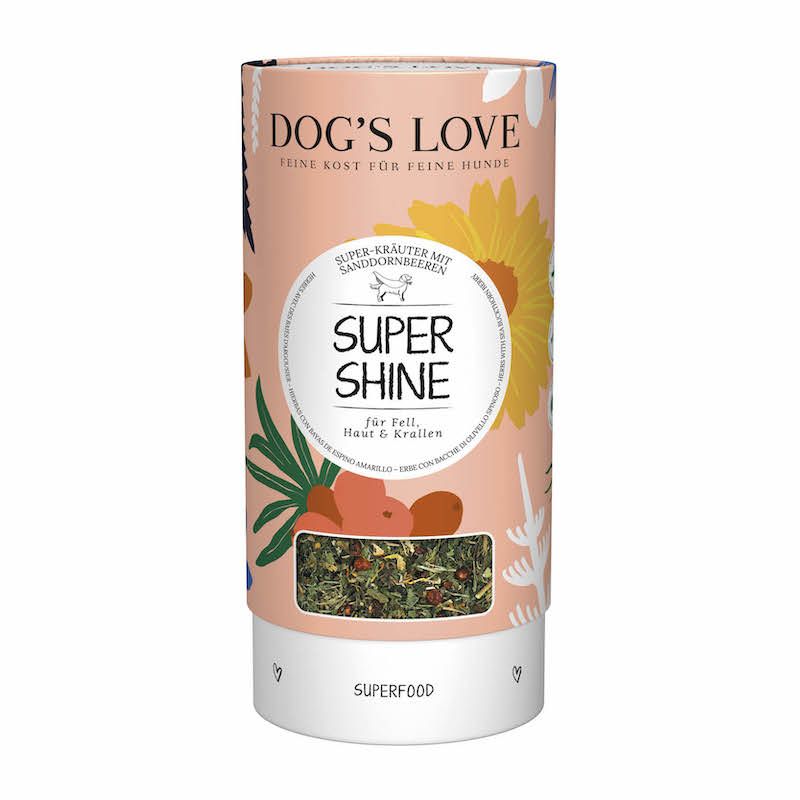 DOG'S LOVE KRÄUTER Super-Shine für Fell, Haut & Krallen | 4 x 70 g