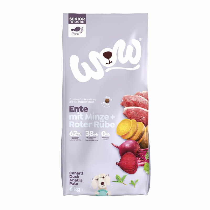 WOW SENIOR Ente mit Minze und roter Rübe