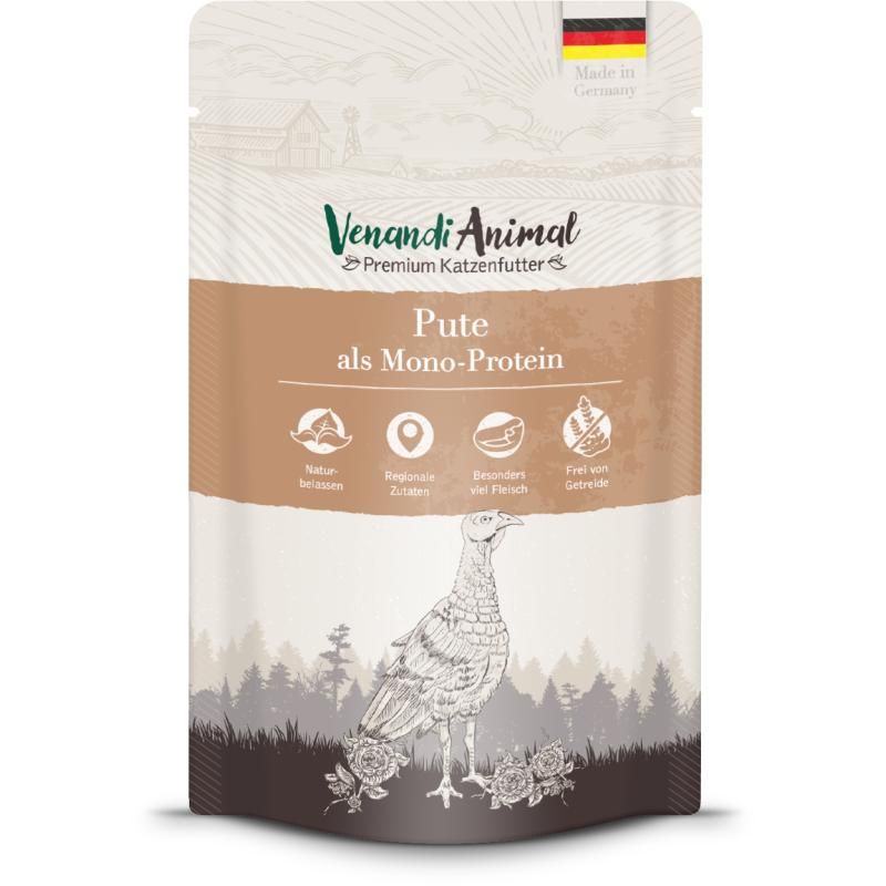 Venandi Animal - Pute als Monoprotein | 12 x 125 g