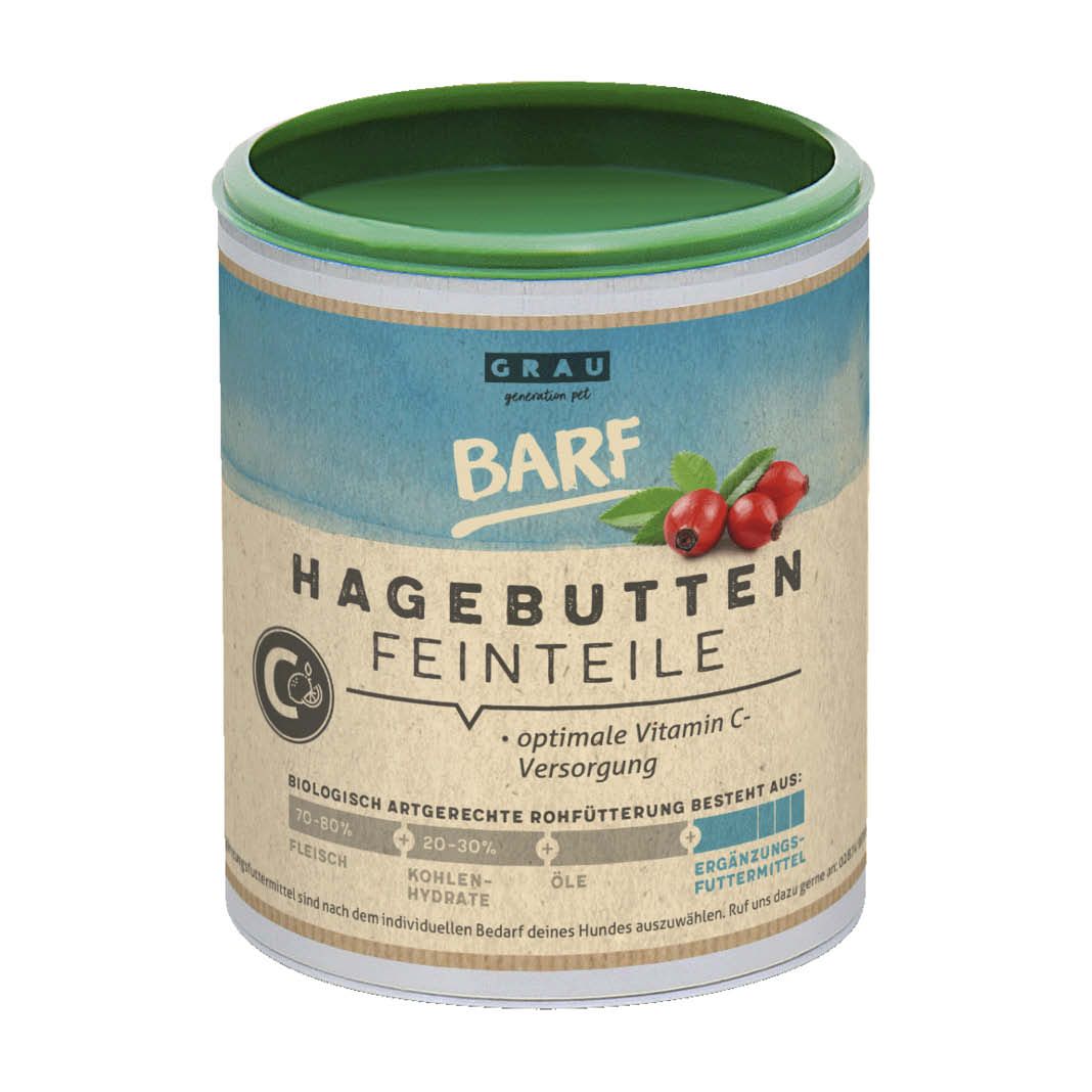 Grau Hund Hagebutten (Feinteile) | 375 g