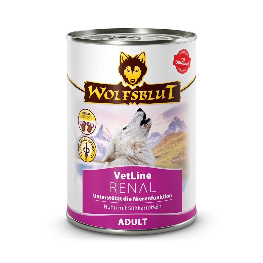 Wolfsblut VetLine Nassfutter Renal | 6 x 395 g