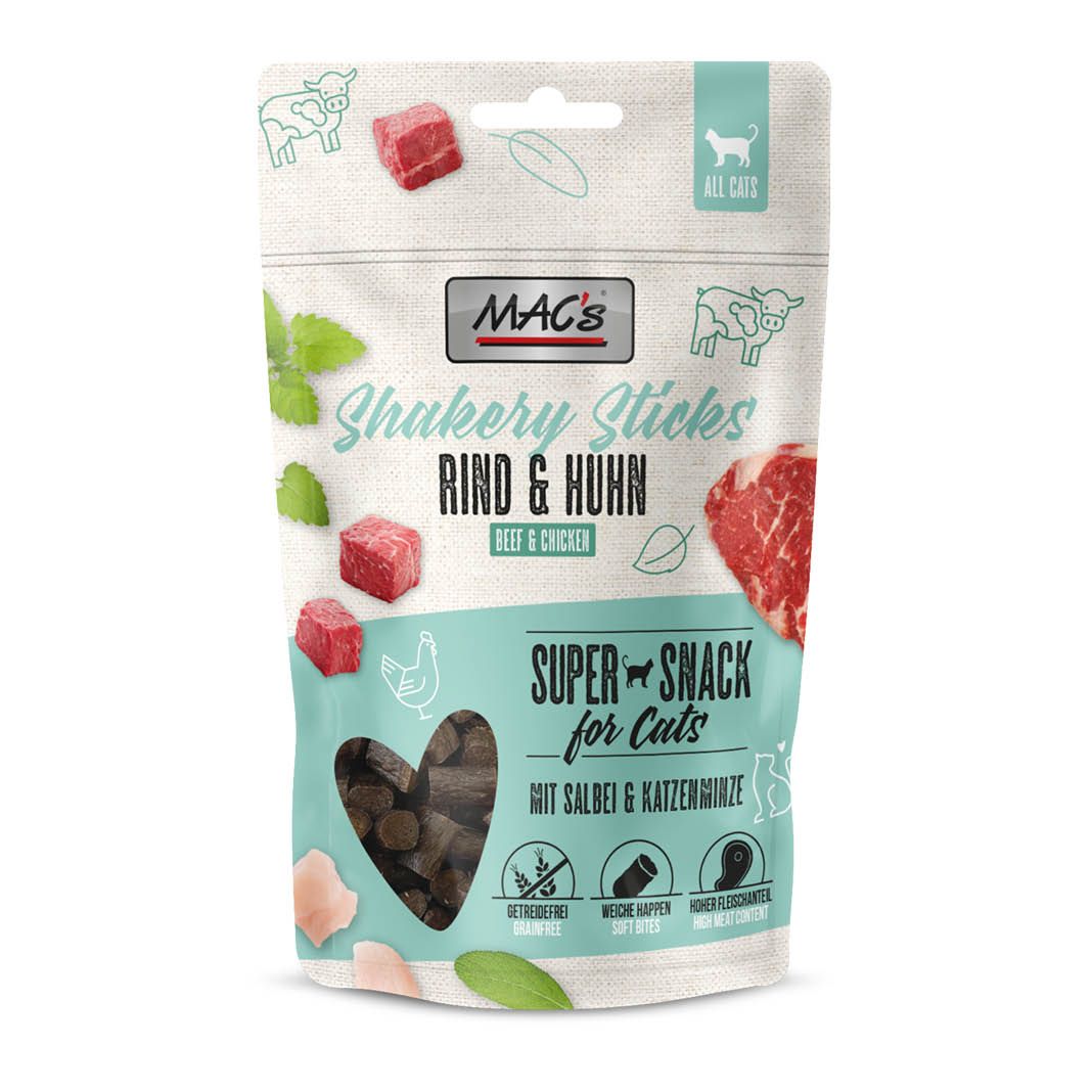 MAC's - Cat - Shakery Sticks Rind & Huhn