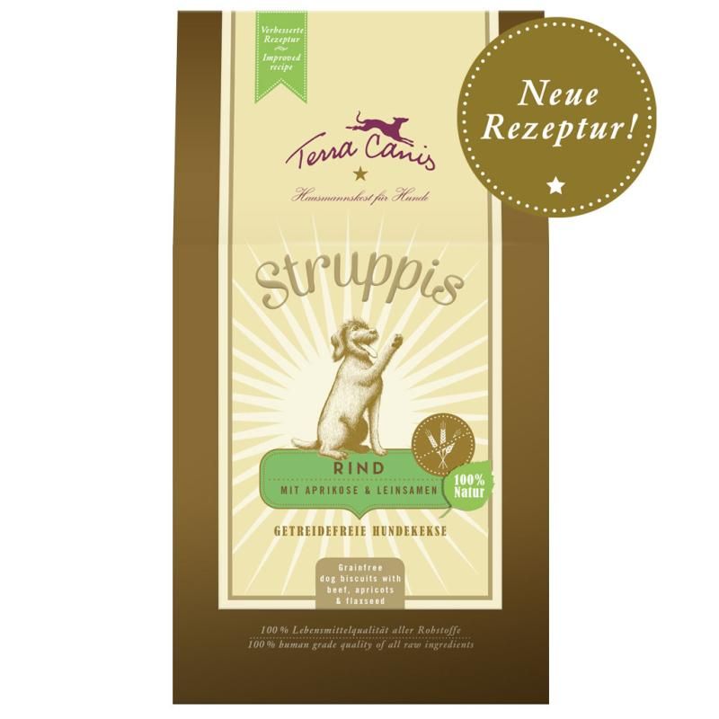 Terra Canis Struppis Rind mit Aprikose+Leinsamen | 375 g