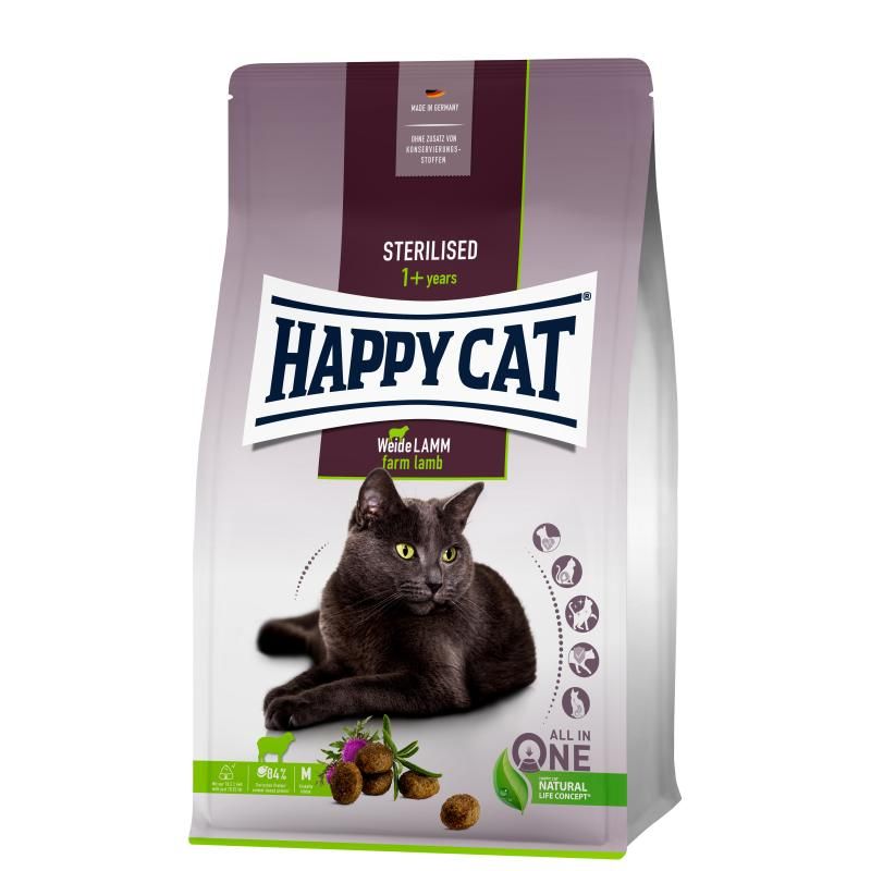 Happy Cat Sterilised Adult Weide Lamm | 6 x 300 g