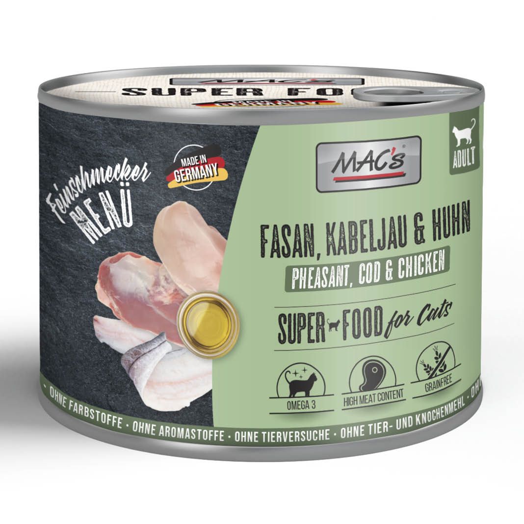 MAC's - Cat - Feinschmecker Fasan & Weißfisch m. Huhn | 6 x 200 g