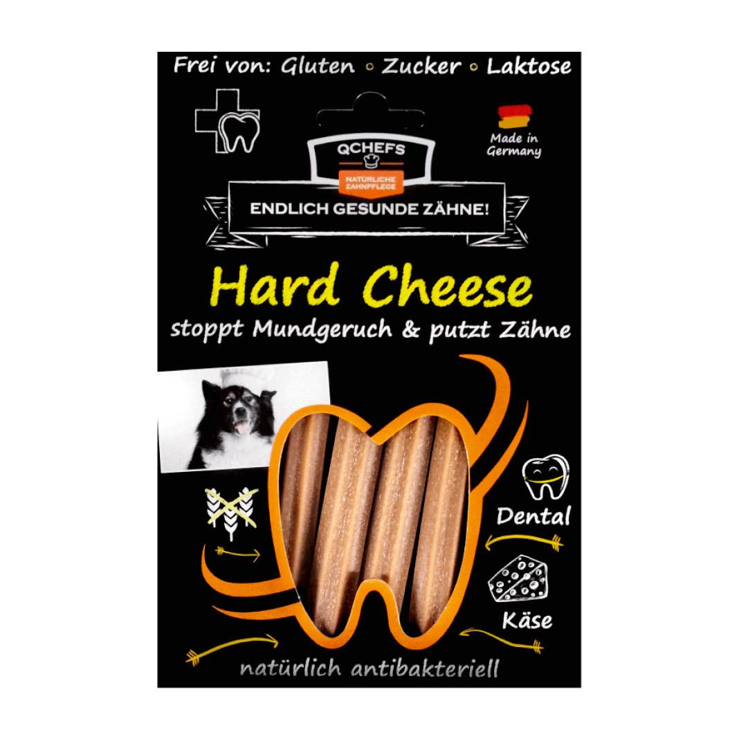 QCHEFS Dog Hard Cheese | 10 x 100 g