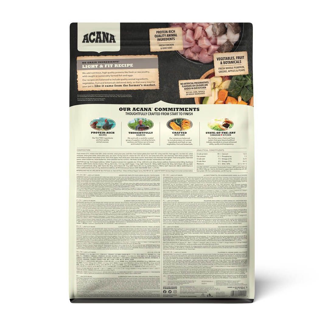 Acana Dog Light & Fit Recipe | 2 x 11,4 kg