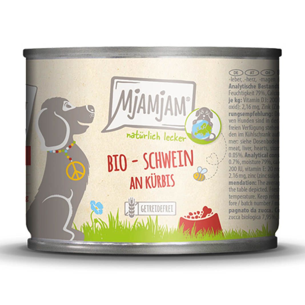 MjAMjAM Dog - Natürlich lecker - BIO Huhn an Möhrchen | 6 x 200 g