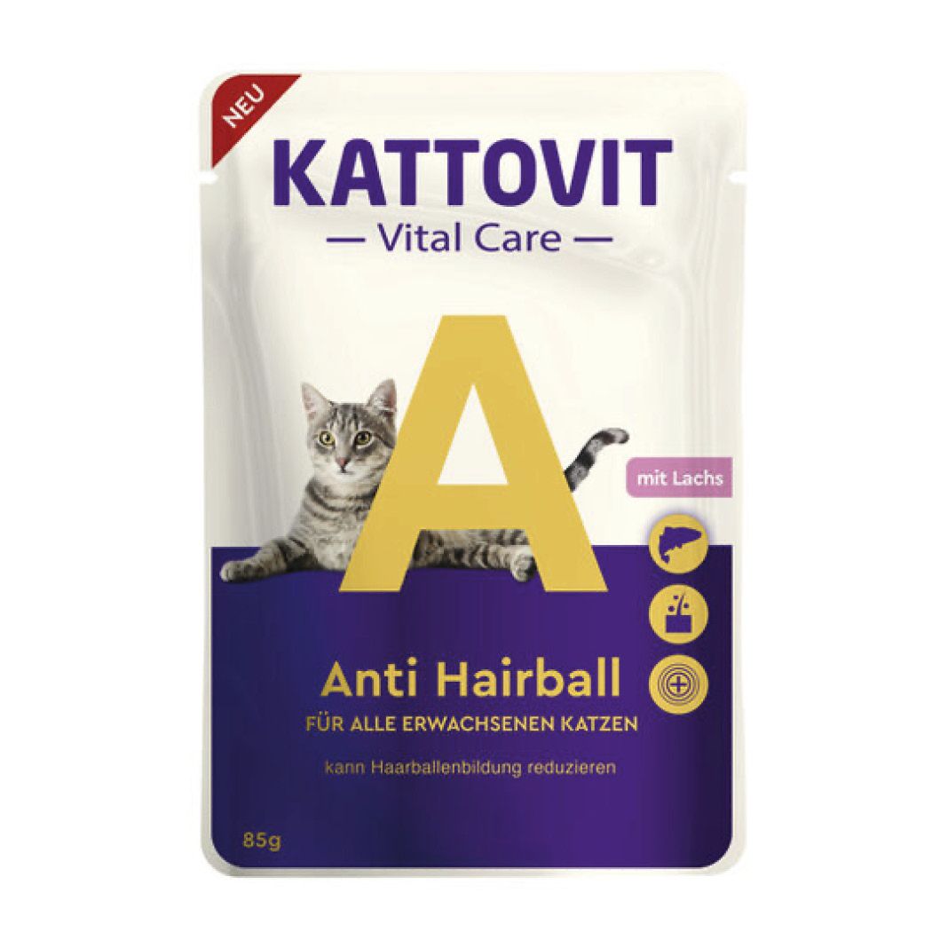 Kattovit Vital Care Anti Hairball Pouch | 24 x 85 g
