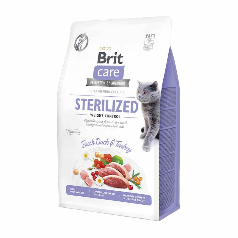 Brit Care - Cat - Getreidefrei - Sterilisiert - Gewichtskontrolle | 6 x 400 g