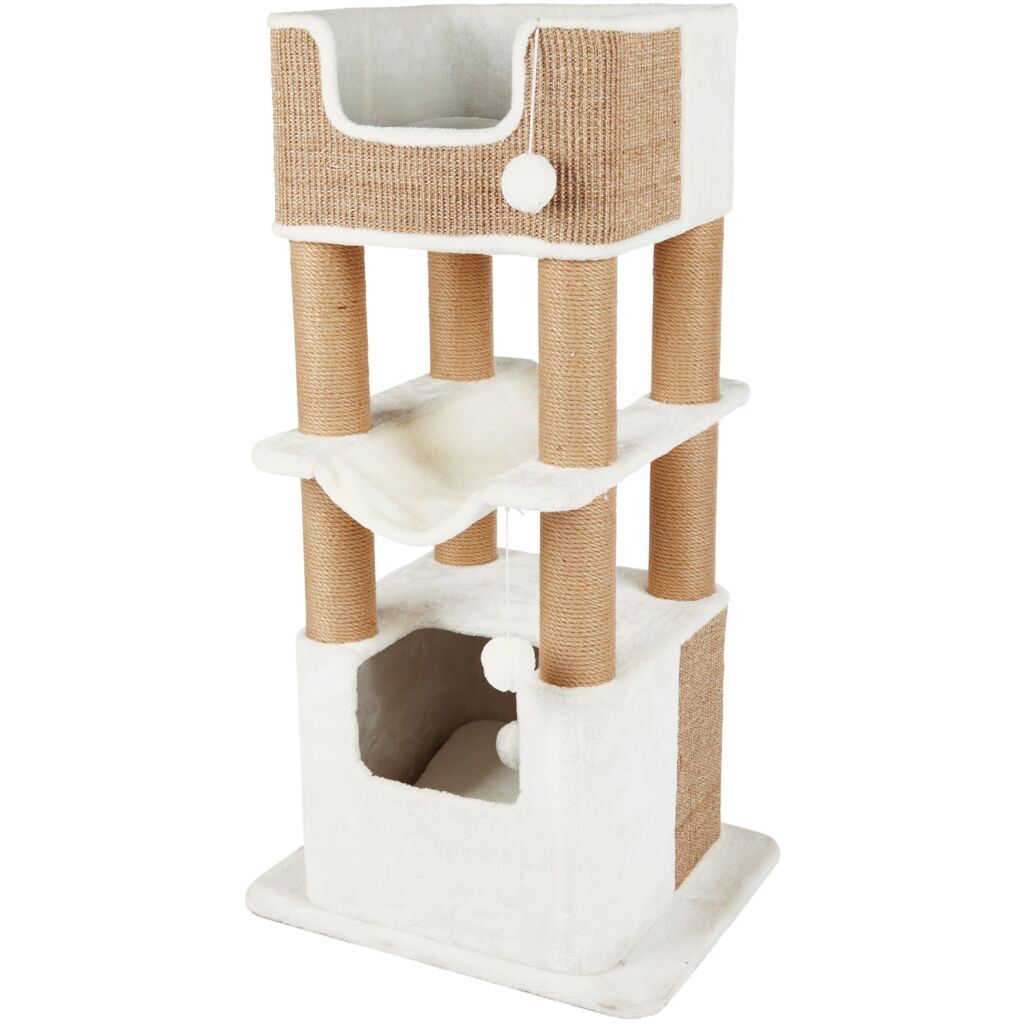 TRIXIE Kratzbaum XXL Lucano, wei/taupe | 110 cm | trix0509