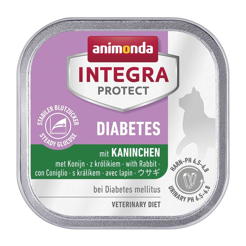 animonda INTEGRA PROTECT - Schale - Diabetes - mit Kaninchen | 16 x 100 g