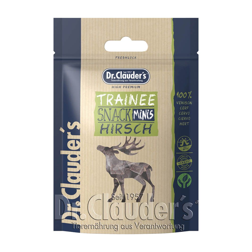 Dr. Clauder's Mini Trainee Snack Hirsch | 10 x 50 g