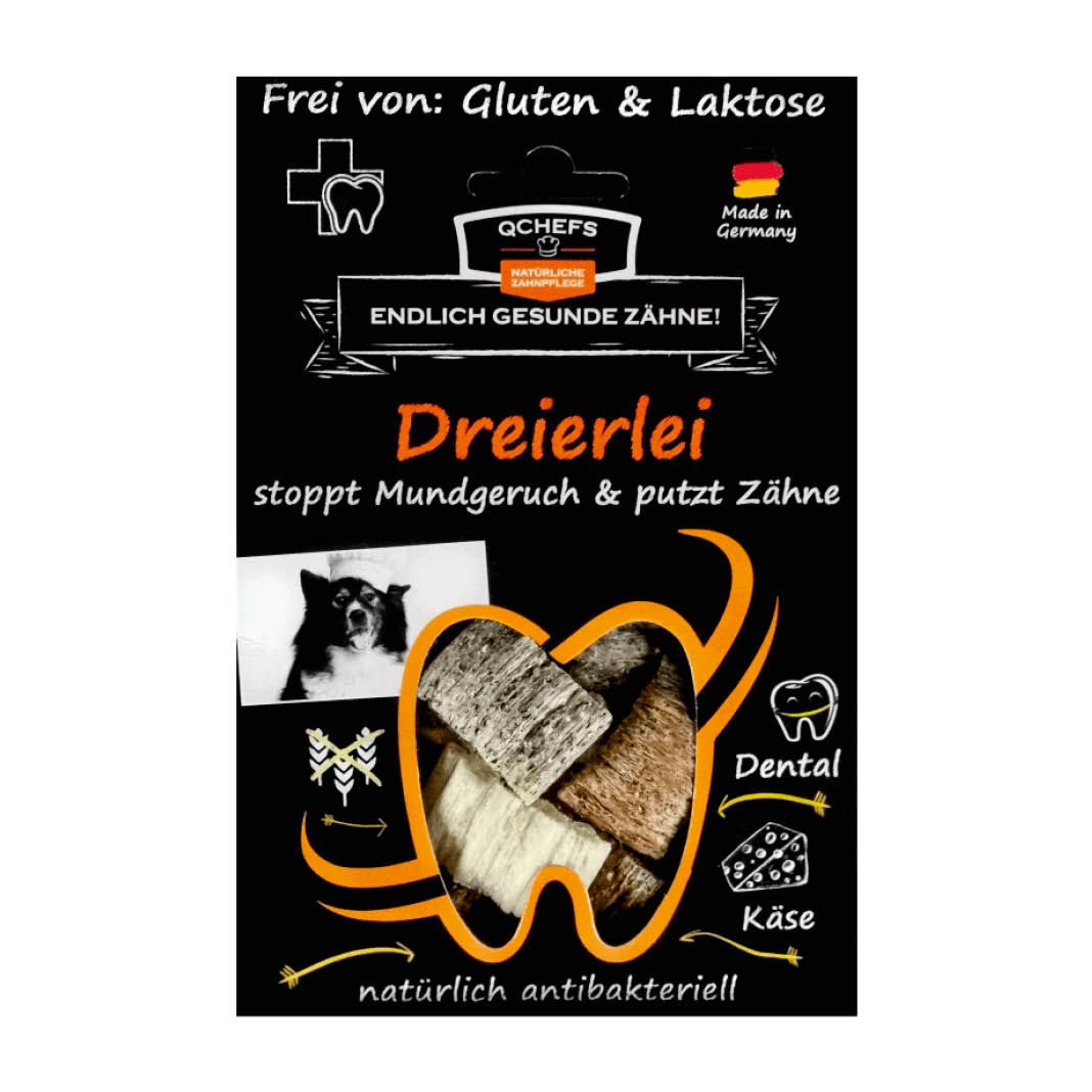 QCHEFS Dog Dreierlei | 10 x 65 g