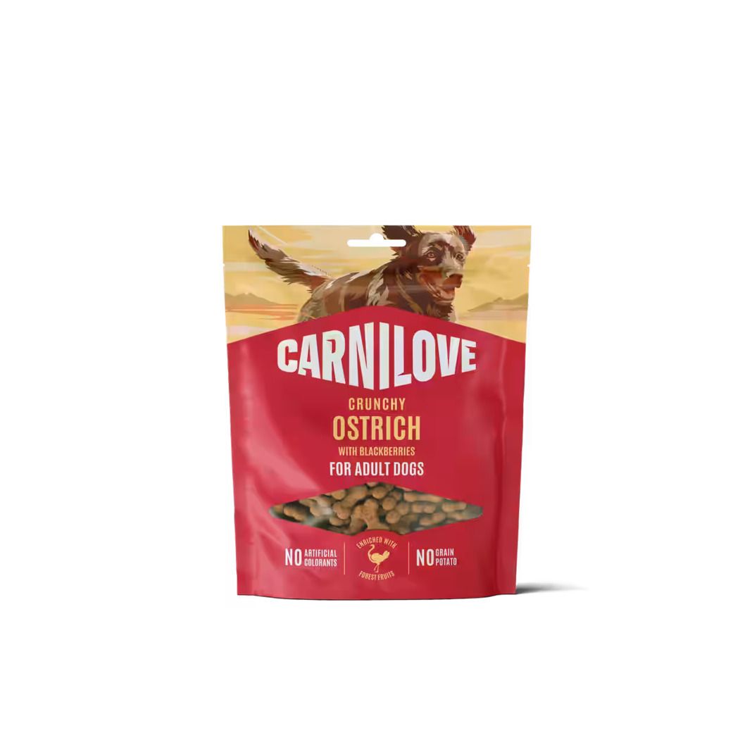 Carnilove Dog Crunchy Snack - Strauß mit Brombeere | 8 x 200 g